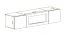 Mobile TV "Raudberg" 58, color rovere Jackson Hickory, 2 ante, 2 scomparti, 1 caminetto a bioetanolo, sistema "push-to-open", 160 x 40 x 40 cm