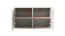 Mobile TV "Boquilla" 10, color cashmere, 8 ante, 16 scomparti, funzione "push-to-open", 280 x 40 x 40 cm