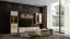 Vetrinetta moderna "Gataivai" 33 | Beige lucido e noce | 115 x 35 x 30 cm | Design arioso e illuminazione LED