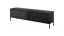 Mobile TV frontale Balta 11 | 2 scomparti ribaltabili | push-to-open | nero elegante | 53 x 187 x 39,5 cm | gambe in metallo