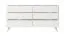 Soggiorno completo - Set D "Sloughia", 3 pz, bianco, maniglie e gambe: metallo