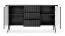 Set salotto 3 pezzi B Makreb | Gambe in metallo nero | Corpo scanalato | Bordi arrotondati | Chiusura morbida