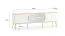 Panca TV soggiorno Breckenridge 06 | Bianco con gambe e maniglie oro | Chiusura ammortizzata | 53 x 160 x 40 cm | 2 ante, 4 scomparti