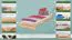 Letto singolo "A9", pino massiccio, naturale, incl. rete a doghe - 90 x 200 cm