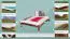 Letto alla francese "A10", pino massiccio, color noce, incl. rete a doghe - 140 x 200 cm