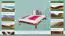 Letto matrimoniale "A10", pino massiccio, color noce, incl. rete a doghe - 160 x 200 cm