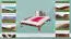 Letto matrimoniale "A10", pino massiccio, color noce, incl. rete a doghe - 160 x 200 cm
