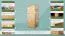 Armadio 001 in pino massiccio naturale | 190 x 80 x 60 cm | Design moderno e compatto