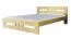 Letto king size "Milo" 39, pino massello, incl. rete a doghe, finitura naturale - 180 x 200 cm (l x l)
