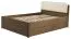 Letto matrimoniale Fazenda 08 | Rovere parzialmente massello | Marrone scuro | Box contenitore | 160 x 200 cm