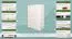 Cassettone in legno massello di pino bianco Junco 157 | 140 x 89 x 41 cm | Design moderno e robusto