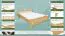 Letto francese in pino massello naturale 67 | Rete a doghe inclusa | 140 x 200 cm | Design moderno