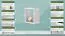 Mensola a muro in pino massello laccato bianco Junco 283B | Design moderno | 25 x 25 x 12 cm