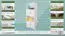 Scaffale pino massello bianco laccato Junco 47C | 158 x 60 x 42 cm | Design moderno e robusto