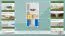 Scaffale pino massello bianco laccato Junco 52C | 120 x 60 x 42 cm | Design moderno e robusto