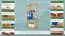Scaffale in pino massello color ontano Junco 56D | 125 x 50 x 30 cm | Design moderno, stabile e compatto