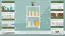 Scaffale in pino massello laccato bianco Junco 57D | 86 x 50 x 30 cm | Design moderno e compatto