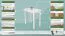 Tavolo in pino massello laccato bianco Junco 227C | 110 x 60 cm | Design moderno e robustezza