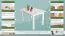Scarpiera bianca in pino massello Junco 213 | 115 x 58 x 30 cm | Design moderno e robustezza