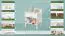 Comodino in pino massello laccato bianco "Junco 132" | 45 x 34 x 29 cm | Design moderno