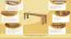 Panca in rovere massello "Wooden Nature" 132 | 160 x 33 cm | Design moderno e robusto