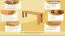 Panca in faggio massello "Wooden Nature" 133 | Design moderno | 140 x 33 cm | Colore naturale