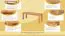 Panca in faggio massello "Wooden Nature" 134 | 120 x 33 cm | Design moderno | Colore naturale