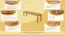 Panca in faggio massello 160 x 33 cm | Design moderno | Stabile e resistente | Colore naturale