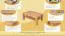 Tavolino Wooden Nature 121 | Faggio massello naturale | 45 x 105 x 65 cm | Design moderno