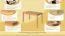 Tavolo da pranzo Wooden Nature 118 | Faggio massello oliato | 110 x 70 cm | Design moderno