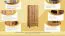 Armadio a battente Wooden Nature 129 | Rovere massello naturale | 180 x 90 x 40 cm | Design moderno