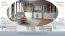 Soggiorno completo 8 pezzi | Set A Segnas | Bianco pino e marrone rovere | Stile country accogliente