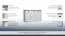 Cassettiera Segnas 02 | Bianco pino e marrone rovere | 88 x 130 x 43 cm | 3 cassetti, 3 ante