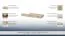 Cassettone letto singolo "Benjamin", faggio / crema - 27 x 74 x 138 cm (h x p x l)