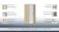 Armadio angolare per cameretta Benjamin 15 | Faggio e bianco | 198 x 86 x 86 cm | Design moderno e spazioso