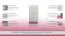Armadio cameretta "Felipe" 02 | Ante battenti | Rosa/Bianco | 190 x 80 x 50 cm