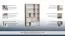 Scaffale Palpala 04 | Rovere Sonoma/Bianco | 180 x 117 x 35 cm | Design moderno e ampio spazio