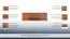 Mensola da parete Catamarca 05 noce | Design moderno | 35 x 120 x 18 cm | Spessore 18 mm