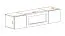Cassettiera Raudberg 45 con camino a bioetanolo | Bianco/Nero | 40 x 160 x 40 cm | 2 scomparti