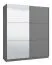 Armadio scorrevole Kule 05 | Grigio grafite | 1 anta a specchio | 6 scomparti | 210 x 179 x 62,5 cm