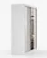 Armadio scorrevole Gorski 10 | Bianco lucido e rovere | Specchio integrato | 2 ante | 6 scomparti | 218 x 183 x 61 cm