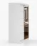 Armadio scorrevole Bucegi 18 bianco | 2 ante con specchio | 6 scomparti | Alluminio | 200 x 150 x 61 cm