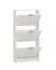 Mobile portascarpe "Veliko" 03 bianco | 3 ante battenti | 3 scomparti | Maniglie grigie | 119 x 58 x 18 cm