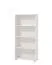 Scaffale Knide 05 bianco | 4 scomparti | Bordi ABS | 142 x 70 x 24,5 cm