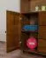 Libreria W002 in pino massiccio color rovere | 190 x 80 x 42 cm | Design moderno e ampio spazio