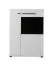 Arredo soggiorno completo Idos | Bianco, grigio rovere, nero | Vetro Parsol | Vetrine, mobile TV, cassettiera, tavolino