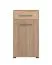 Set ingresso Paduna 5 pezzi | Rovere Artisan | Armadio, cassettiera, scarpiera con cuscino, specchio, appendiabiti 6 ganci