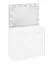 Specchio Ersigen 04 bianco | Illuminazione LED | 60 x 90 x 9 cm | Design moderno | Bordi protetti in ABS