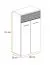 Cassettiera Sviland 17 | Rovere Wellington e Bianco | 114 x 60 x 35 cm | 3 scomparti | Design moderno