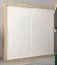 Armadio scorrevole Bisaurin 5A | Rovere Sonoma e bianco opaco | 200x200x62 cm | Design moderno e funzionale